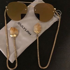 Sunglasses with Real Quartz crystals